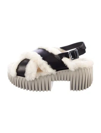 Pre-owned 4ccccees Leather Sandals In Neutrals