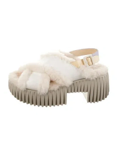 Pre-owned 4ccccees Leather Sandals In Neutrals
