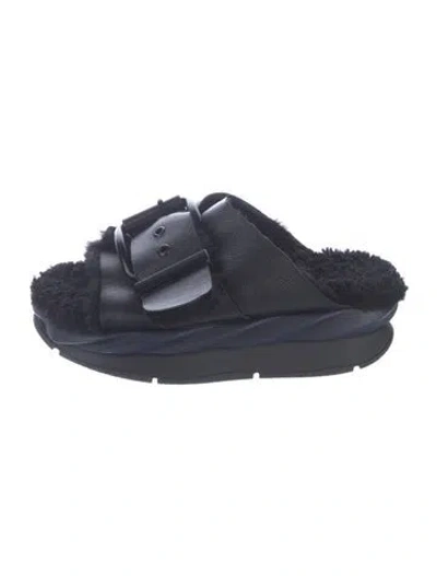 Pre-owned 4ccccees Leather Slides In Blue