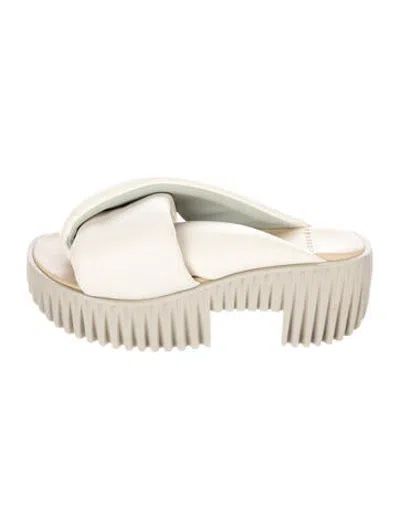 Pre-owned 4ccccees Leather Slides In Neutrals