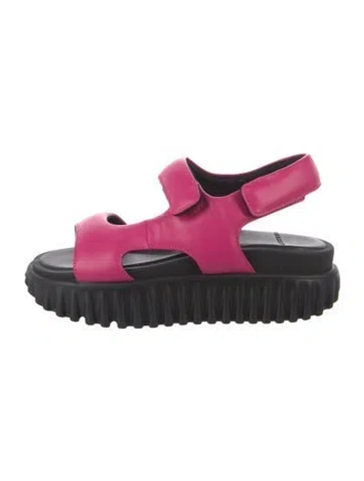 Pre-owned 4ccccees Leather Slingback Sandals In Multi