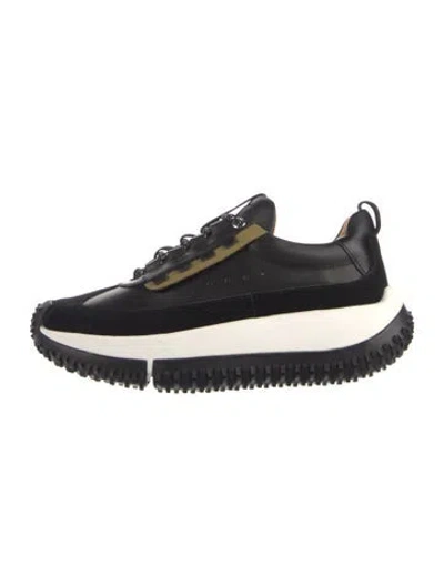 Pre-owned 4ccccees Leather Sneakers In Black