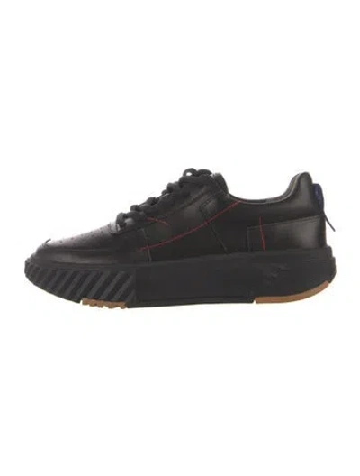 Pre-owned 4ccccees Leather Sneakers In Blue