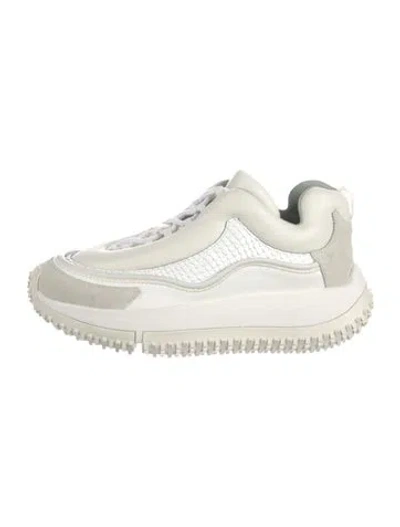 Pre-owned 4ccccees Leather Sneakers In White