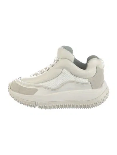 Pre-owned 4ccccees Leather Sneakers In White