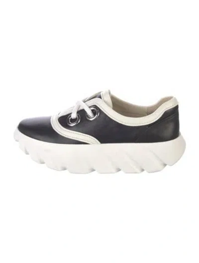 Pre-owned 4ccccees Leather Sneakers In White