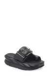 4ccccees Mellow Glow Toe Loop Platform Sandal In Black