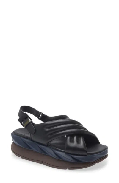 4ccccees Mellow Mana Platform Slingback Sandal In Black
