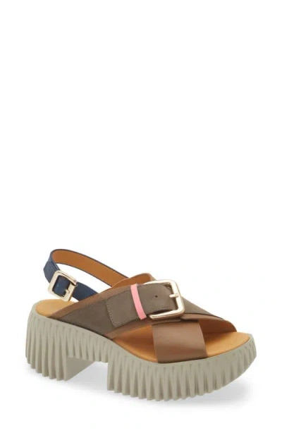 4ccccees Plia Juno Platform Slingback Sandal In Brown