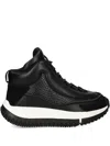 4ccccees Snakeskin-panel Leather Sneakers In Black