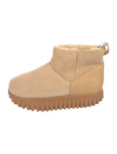 Pre-owned 4ccccees Suede Boots In Neutral