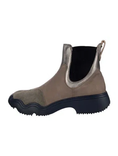 Pre-owned 4ccccees Suede Chelsea Boots In Blue