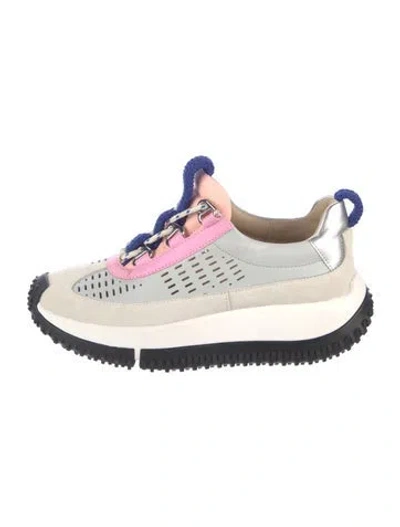 Pre-owned 4ccccees Suede Chunky Sneakers In Multicolor