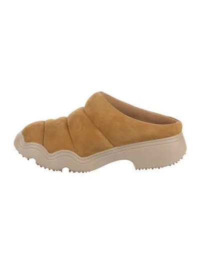 Pre-owned 4ccccees Suede Mules In Neutral