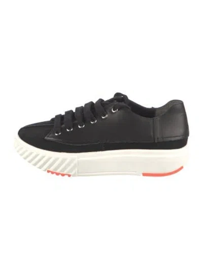 Pre-owned 4ccccees Suede Sneakers In Black