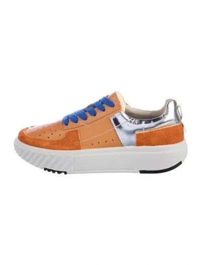 Pre-owned 4ccccees Suede Sneakers In White