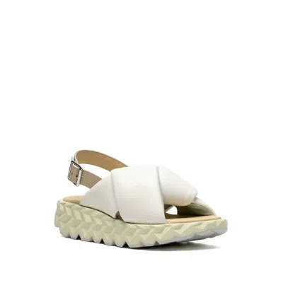 4CCCCEES WOMEN'S JABARA COIL SANDAL IN WHITE