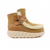 4ccccees Women's Jabara Montie Boots In Camel Sheep Shearling In Brown