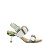 4ccccees Women's Osha Line Mid Sandal In White In Multi