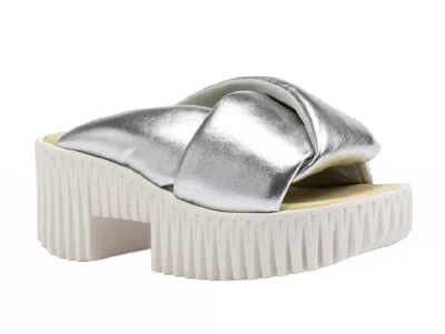 4ccccees Women's Plia Anda Slide In Champagne In Silver