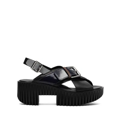 4CCCCEES WOMEN'S PLIA JUNO PLATFORM SLINGBACK SANDAL IN BLACK