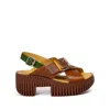 4ccccees Plia Juno Platform Slingback Sandal In Brown