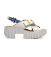 4ccccees Women's Plia Juno Sandal In White Mix