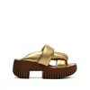 4ccccees Plia Semo Platform Sandal In Gold