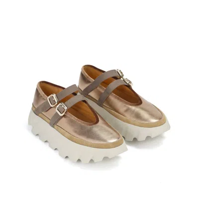 4ccccees Women's Tura Ballet Brass Shoes In Champagne In Multi