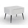 4d Concepts Black And White Side Table With Short Legs