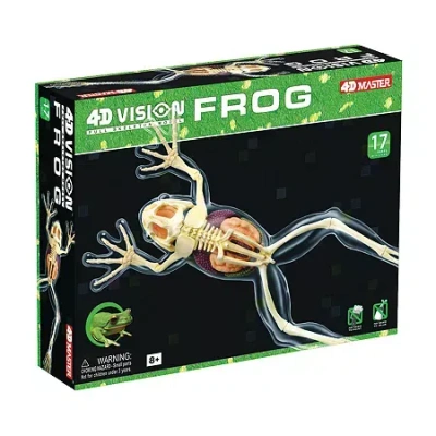 4d Master 4d Vision Full Skeleton Frog Model In Black