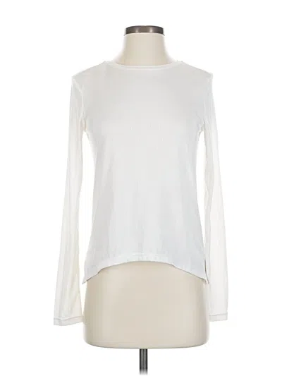 Pre-owned 4f Long Sleeve T-shirt In White