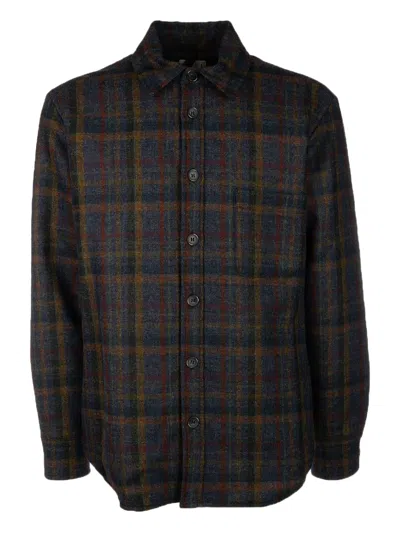 4FF CHECKED WOOL SHIRT