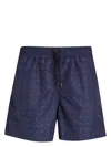 4ff Geometric-print Swim Shorts In Blue