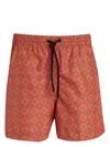 4ff Geometric-print Swim Shorts In Red