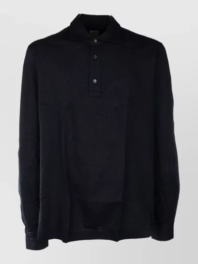 4ff Long Sleeve Polo Shirt Straight Fit In Multi