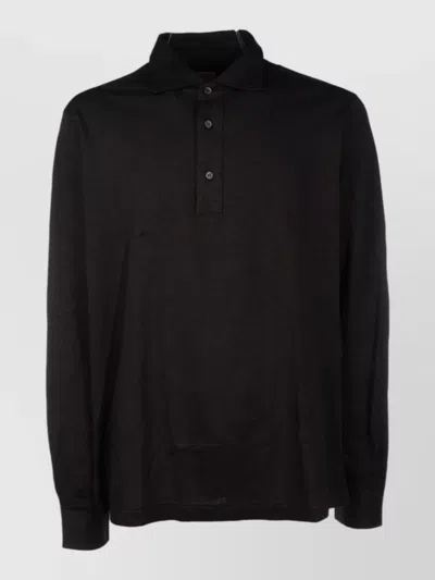 4ff Long Sleeve Polo Shirt Straight Fit In Multi