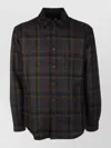 4ff Plaid Shirt Cuffed Long Sleeves In Multi