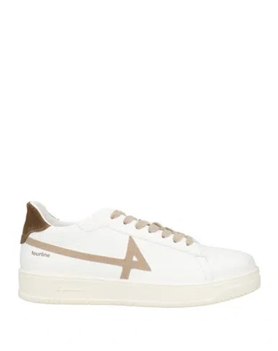 4fourline Man Sneakers White Size 9 Synthetisches Material