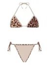 4giveness Leopard-print Triangle Bikini In Multi