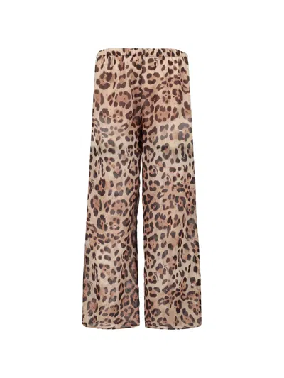 4giveness Kids' Leopard-print Trousers In Animal Print