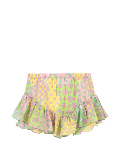 4giveness Kids' Paisley-print Ruffled Shorts In Multi