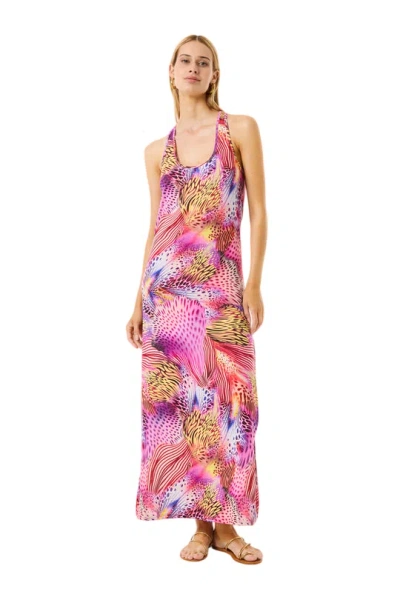 4giveness Pink Butterfly Dress In Multi