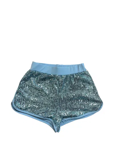 4giveness Kids' Sequin-embellished Shorts In Blue