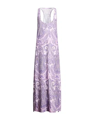 4giveness Woman Maxi Dress Lilac Size L Polyester, Elastane In Purple