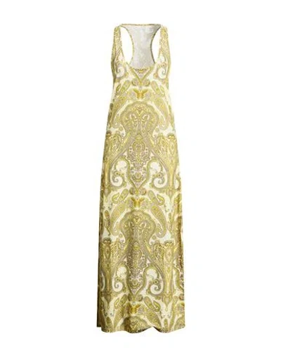 4giveness Woman Maxi Dress Pastel Yellow Size M Polyester, Elastane