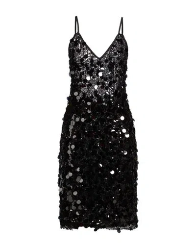 4giveness Woman Midi Dress Black Size M Polyester