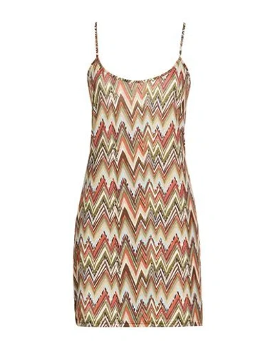 4giveness Woman Mini Dress Military Green Size M Polyester, Elastane