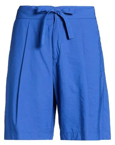 4giveness Woman Shorts & Bermuda Shorts Blue Size M Viscose, Polyamide