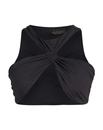 4giveness Woman Top Black Size L Polyamide, Elastane